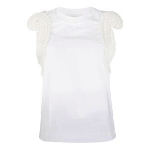 CÉDRIC CHARLIER Knitted Trim Vest Top S